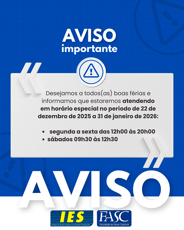 AVISO - Hor&aacute;rio Especial